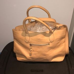 Roots leather bag